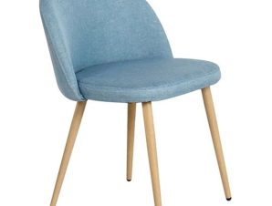 Καρέκλα Bella ΕΜ762,3 L.Blue 54x56x77cm Σετ 4τμχ