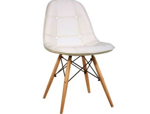 Καρέκλα Amanta Cream 10-0080 46X51X82 cm Σετ 4τμχ